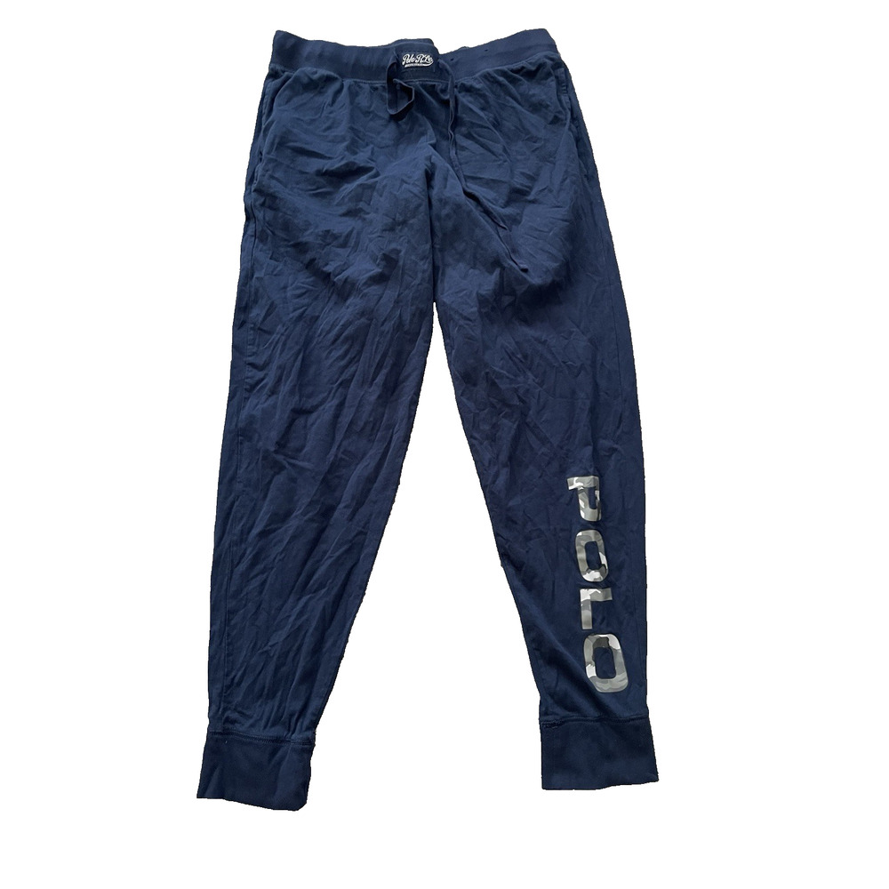 Polo Ralph Lauren Men's Sleepwear Pants Navy Blue w/ Camo Logo 100% Cotton Large